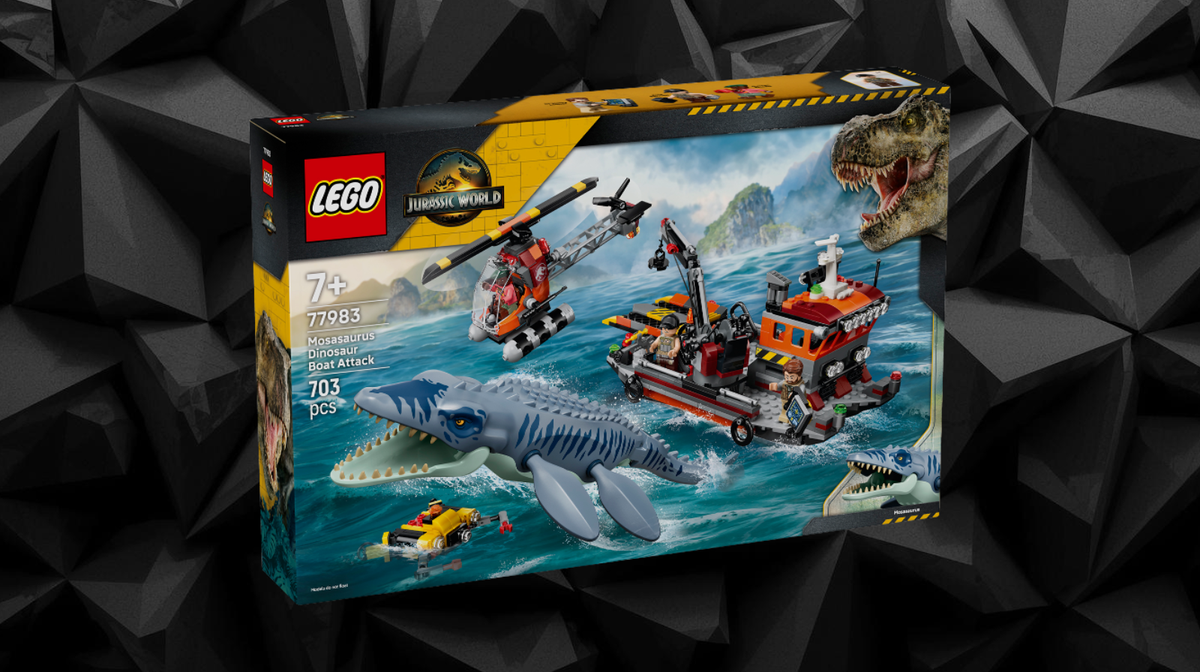 LEGO - Mosasaurus Dinosaur Boat Attack - 77983