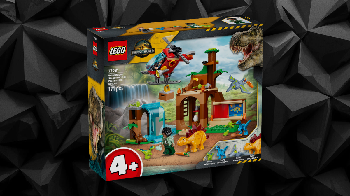 LEGO - Velociraptor, Stegosaurus & Pteranodon Rescue - 77981