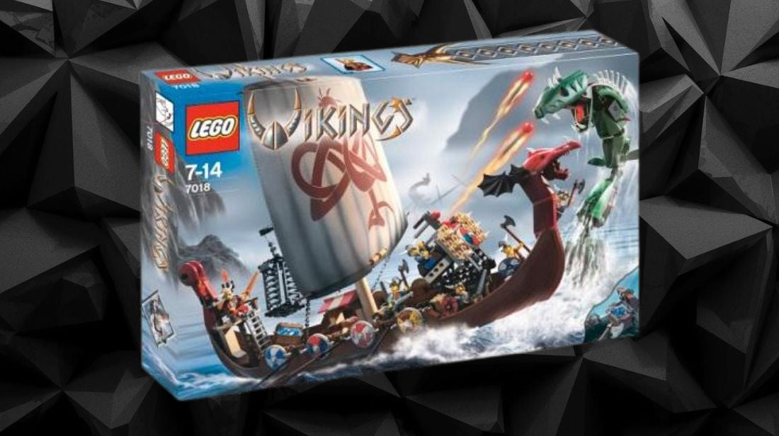 LEGO 7018 Viking Ship vs. the Midgard Serpent - Retired Vikings Set